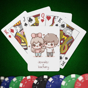 Jeu De Cartes Couple de Flirt Personnalisé Doux