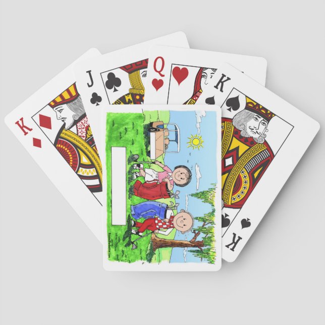 Jeu De Cartes Couple de golf - Carton personnalisé (dos)