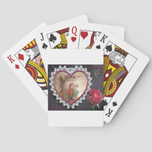 Jeu De Cartes Couple de Mariage sud-asiatique sur l'art du coeur