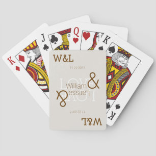 Jeu De Cartes couple, fête romantique, mariage