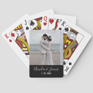 Jeu De Cartes Couple's Wedding Engagement Photo Date