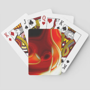 Jeu De Cartes Courbes circulaires cristallines en verre transpar