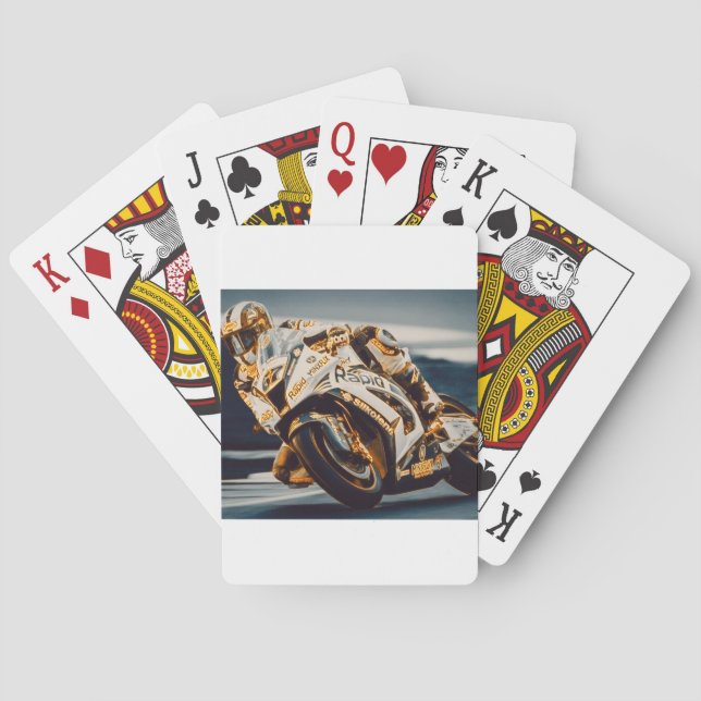 Jeu De Cartes Coureur de moto (dos)