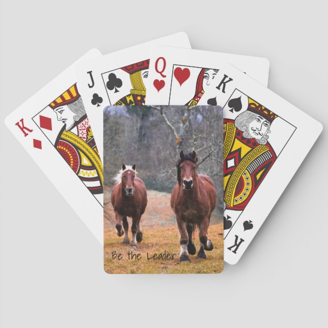 Jeu De Cartes Courir Des Chevaux Être Le Leader (dos)
