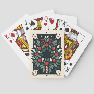 Jeu De Cartes Couronne de gui cartes de poker de Noël