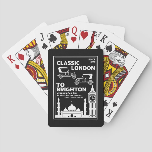 Jeu De Cartes Course De Voiture Vétérinaire De Londres À Brighto (dos)