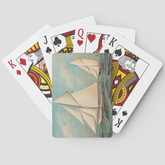 Jeu De Cartes Course Nautique Vintage Yachts #1 (dos)