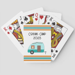 Jeu De Cartes Cousins Camp Retro Camper Classic Playing Cartes