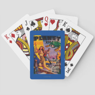 Jeu De Cartes Couverture de magazine d'histoires de planète 5
