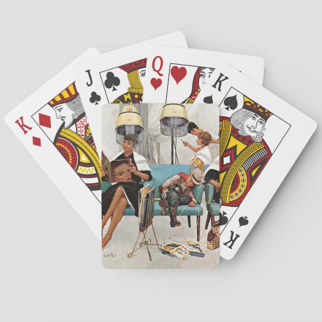 Jeu De Cartes Cow-boy Asleep au Beauty Salon (dos)
