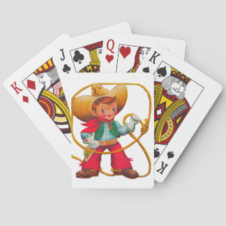 Jeu De Cartes Cowboy Retro Boy Child Cute Western
