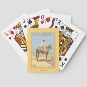 Jeu De Cartes Cowboy (vue de côté) Nouveau Mexique