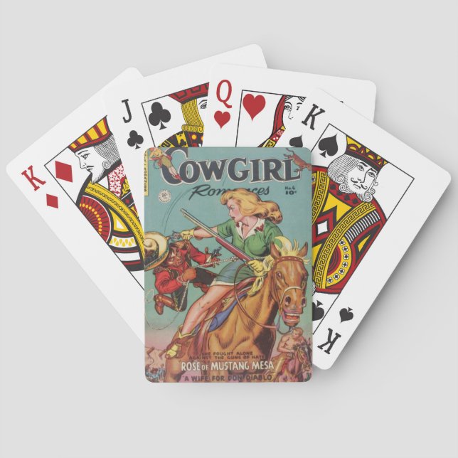 Jeu De Cartes Cowgirl (dos)