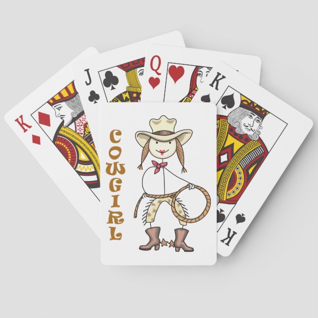 Jeu De Cartes Cowgirl (dos)