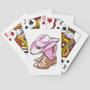 Jeu De Cartes Cowgirl Boots and Hat