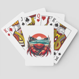 Jeu De Cartes crabe côtier/marin du Maine