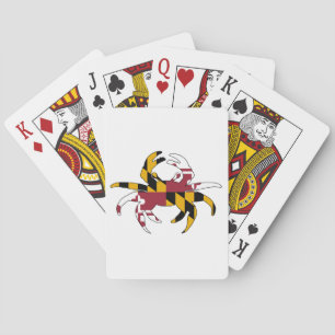 Jeu De Cartes Crabe de drapeau du Maryland