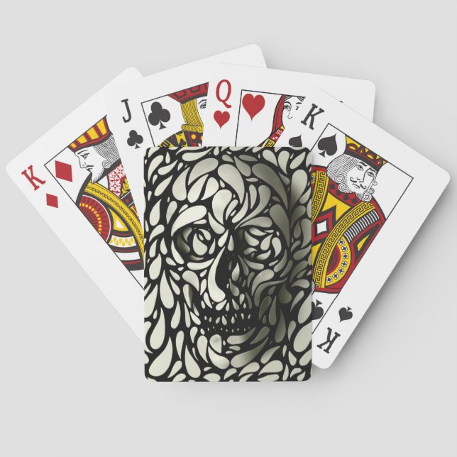 Jeu De Cartes Crâne (dos)