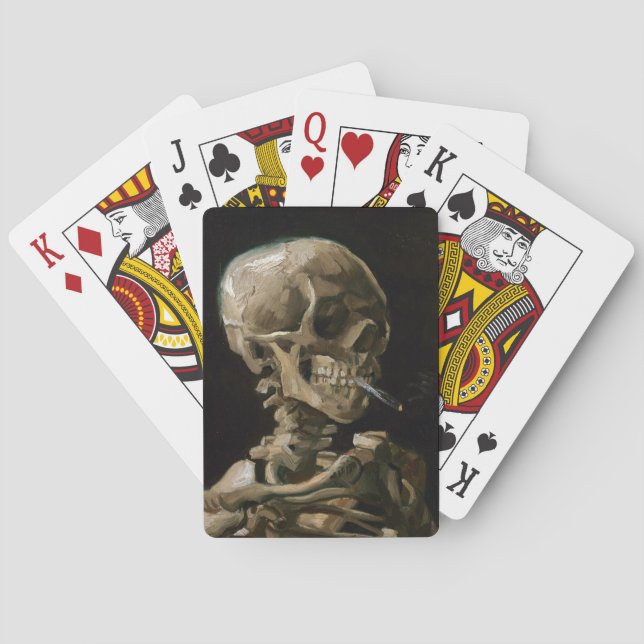 Jeu De Cartes Crâne avec brûler la cigarette Vincent van Gogh Ar (dos)