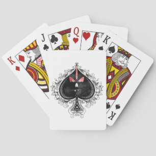 Jeu De Cartes crâne avec visage crâne jouer aux cartes