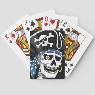 Jeu De Cartes Crâne de pirate aux yeux