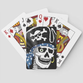 Jeu De Cartes Crâne de pirate aux yeux