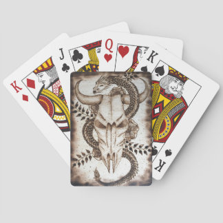 Jeu De Cartes Crâne et serpent à jouer aux cartes