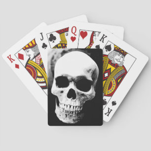Jeu De Cartes Crâne noir et blanc