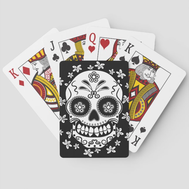 Jeu De Cartes Crâne Sucre (dos)