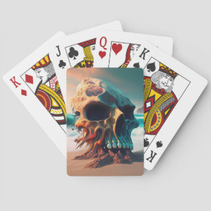 Jeu De Cartes Crâne sur la plage