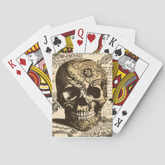Jeu De Cartes Crâne vintage
