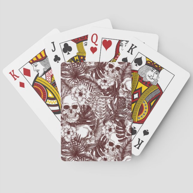 Jeu De Cartes Crânes de la jungle Jouer aux cartes (dos)