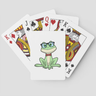 Jeu De Cartes Cravate de lunettes pour étudiants Nerd grenouille