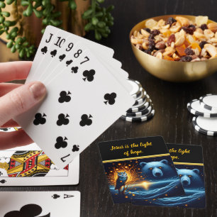 Jeu De Cartes Créatures magiques dans une forêt étoilée