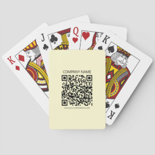 Jeu De Cartes Créer un code QR   Jaune pâle