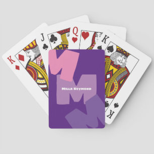 Jeu De Cartes Créez des cartes violettes avec son nom