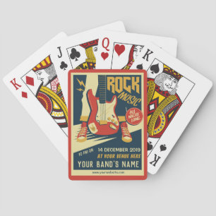 Jeu De Cartes Créez vos propres cartes de musique Retro Rock