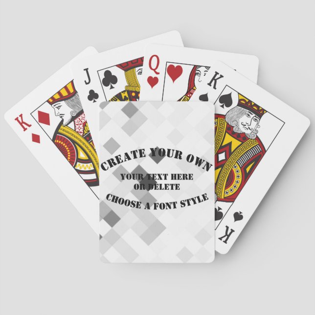 Jeu De Cartes Créez votre propre (dos)