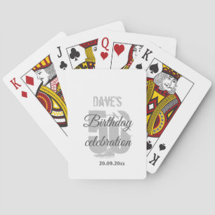 Jeu De Cartes Créez votre propre 50e Anniversaire Blanc