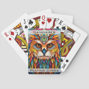 Jeu De Cartes Créez votre propre animal tribal Golden Owen Totem