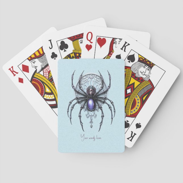 Jeu De Cartes Créez votre propre araignée mystique violette (dos)