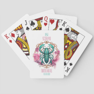 Jeu De Cartes Créez Votre Propre Beau Scorpion Zodiaque