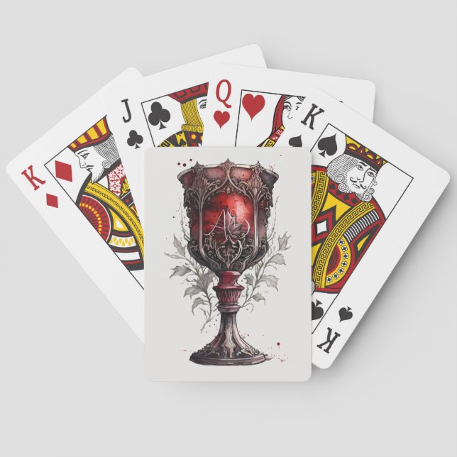 Jeu De Cartes Créez votre propre chalice gothique rouge (dos)