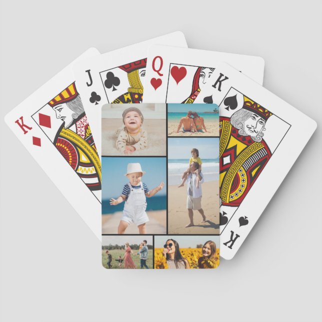 Jeu De Cartes Créez votre propre collection photo de 6 personnes (dos)