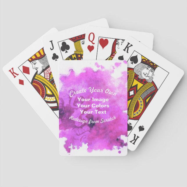 Jeu De Cartes Créez votre propre conception personnalisée (dos)