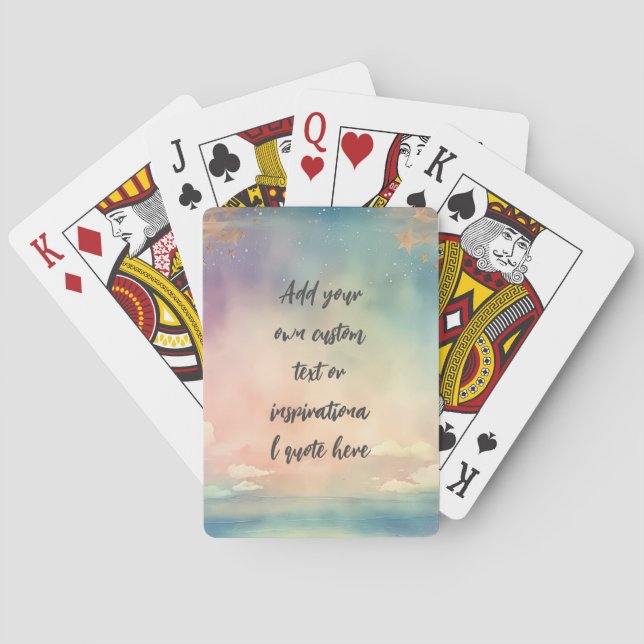 Jeu De Cartes Créez votre propre devis de motivation océanique D (dos)