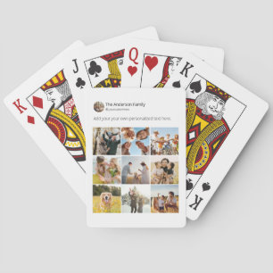 Jeu De Cartes Créez votre propre profil de photos sur les médias