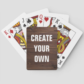 Jeu De Cartes Créez votre propre regard en bois de plancher