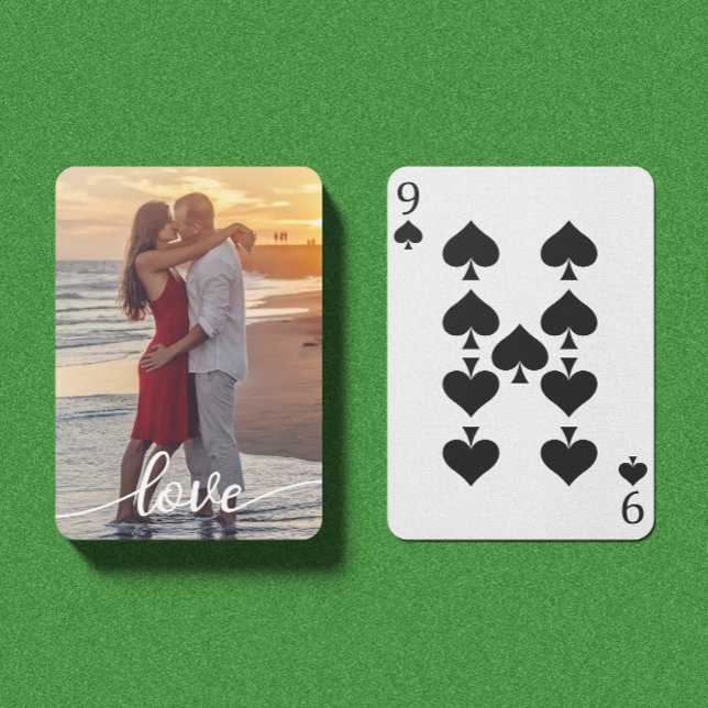 Jeu De Cartes Créez votre propre script d'amour Romantique Coupl (Love Script Romantic Photo Playing Cards)