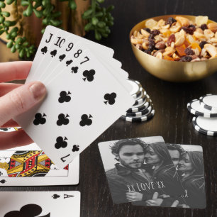 Jeu De Cartes Créez votre propre texte d'amour photo personnalis
